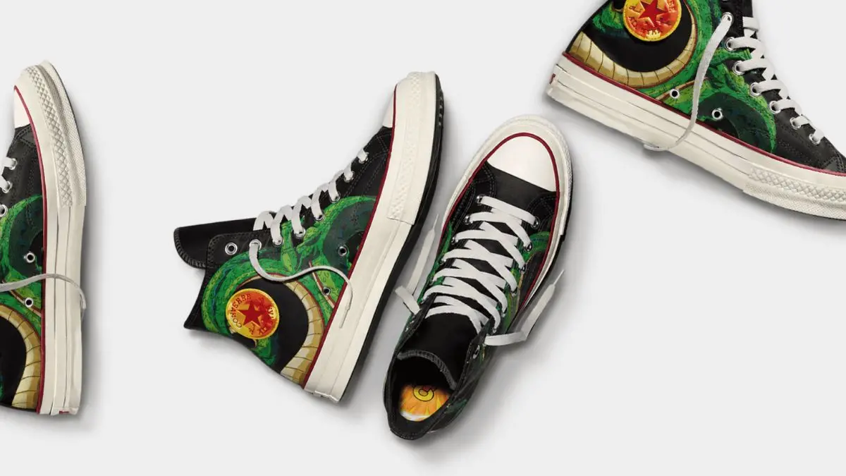 Giay Converse x Dragon Ball Z voi thiet ke lay cam hung tu anime