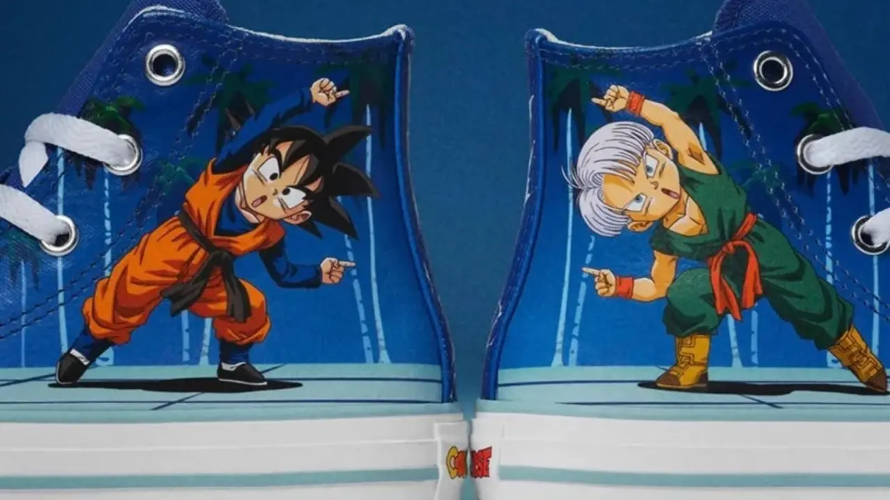 Hinh anh 1: Giay Converse x Dragon Ball Z voi thiet ke lay cam hung tu anime