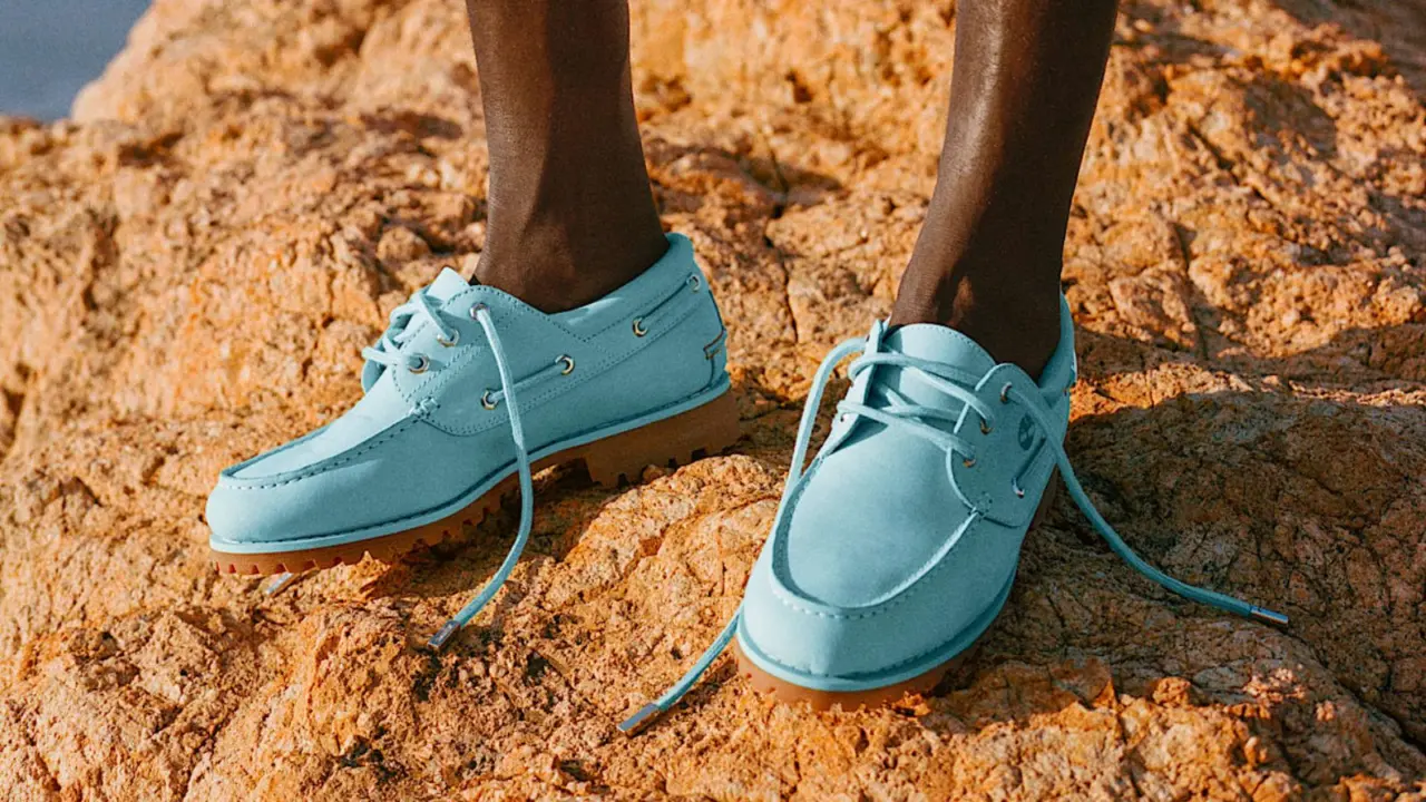 Hinh anh 1: Timberland va Jacquemus ra mat boat shoe Lagoon Blue