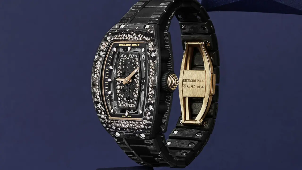 Hinh anh 4: Dong ho Richard Mille RM 07-01 ket hop kim cuong va thiet ke co khi