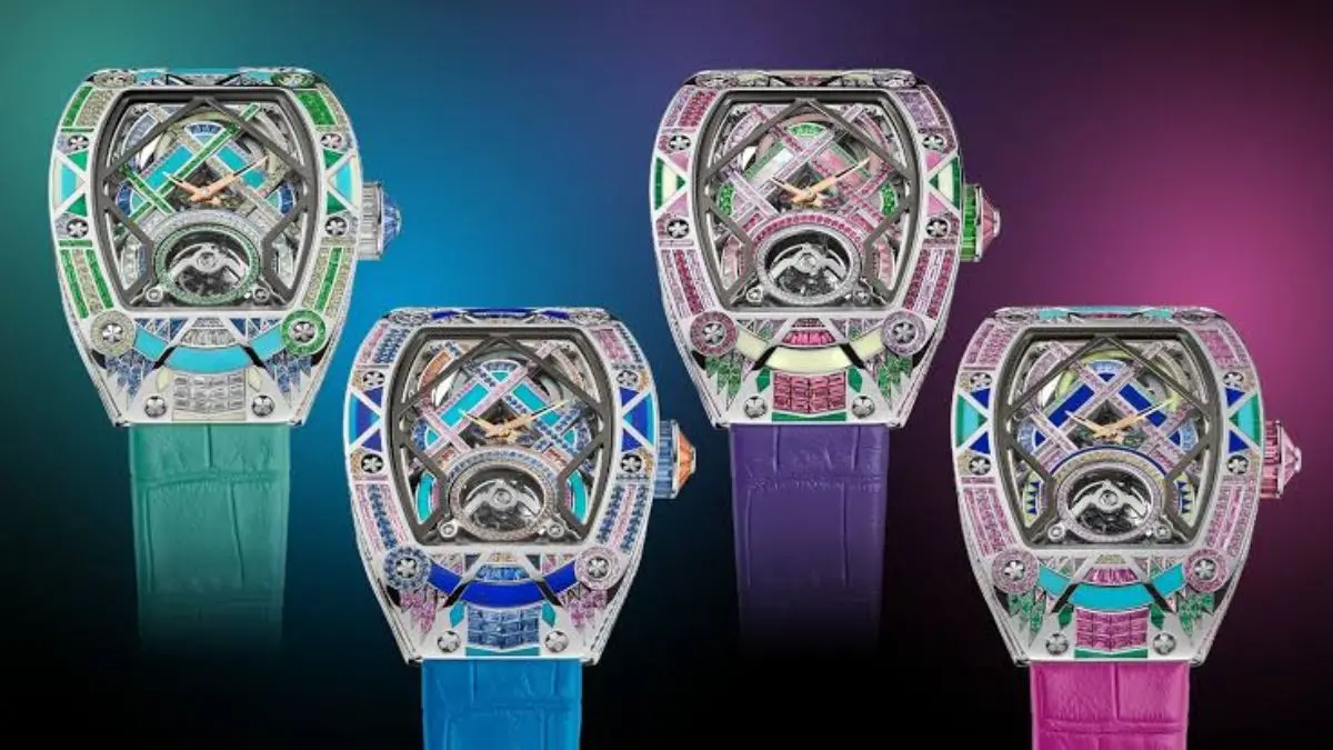 Hinh anh 1: Dong ho Richard Mille RM HJ-02 voi da quy va bo may tourbillon