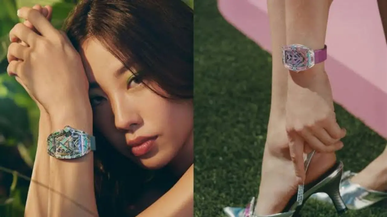 Hinh anh 6: Dong ho Richard Mille RM HJ-02 voi da quy va bo may tourbillon