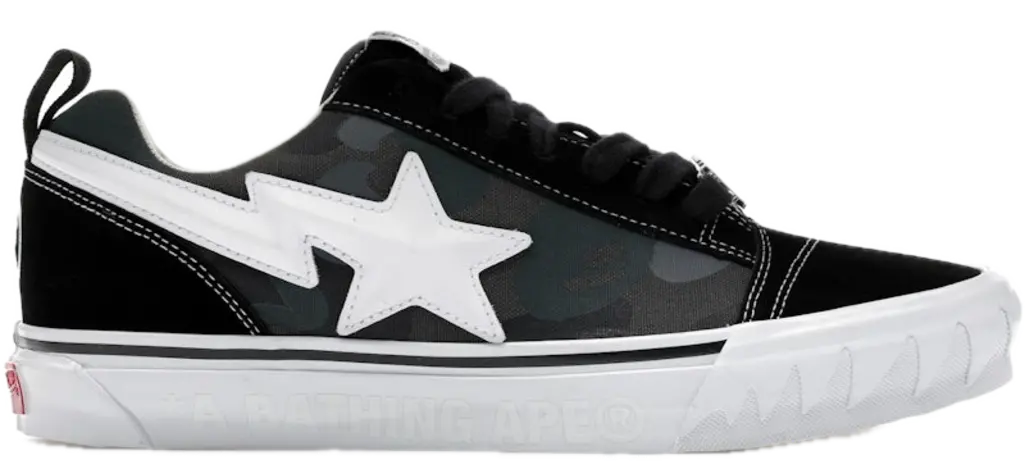 Giày Vans x BAPE Knu Skool 'Camo Black' VN000Z3929B