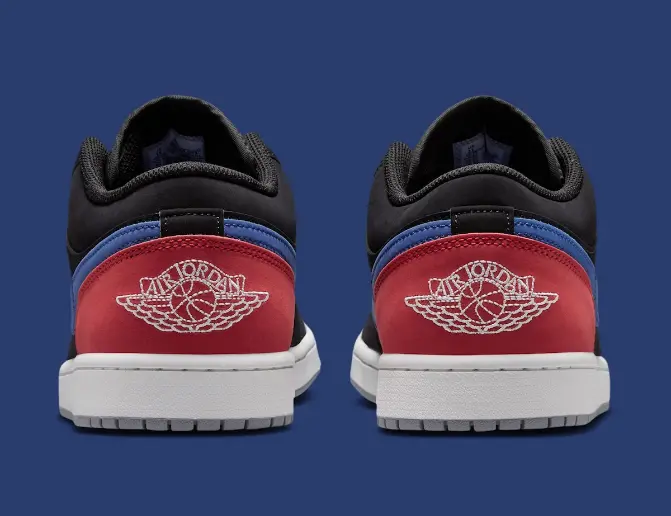 Alternative view of Giày Nike Air Jordan 1 Low 'Black' 553558-049