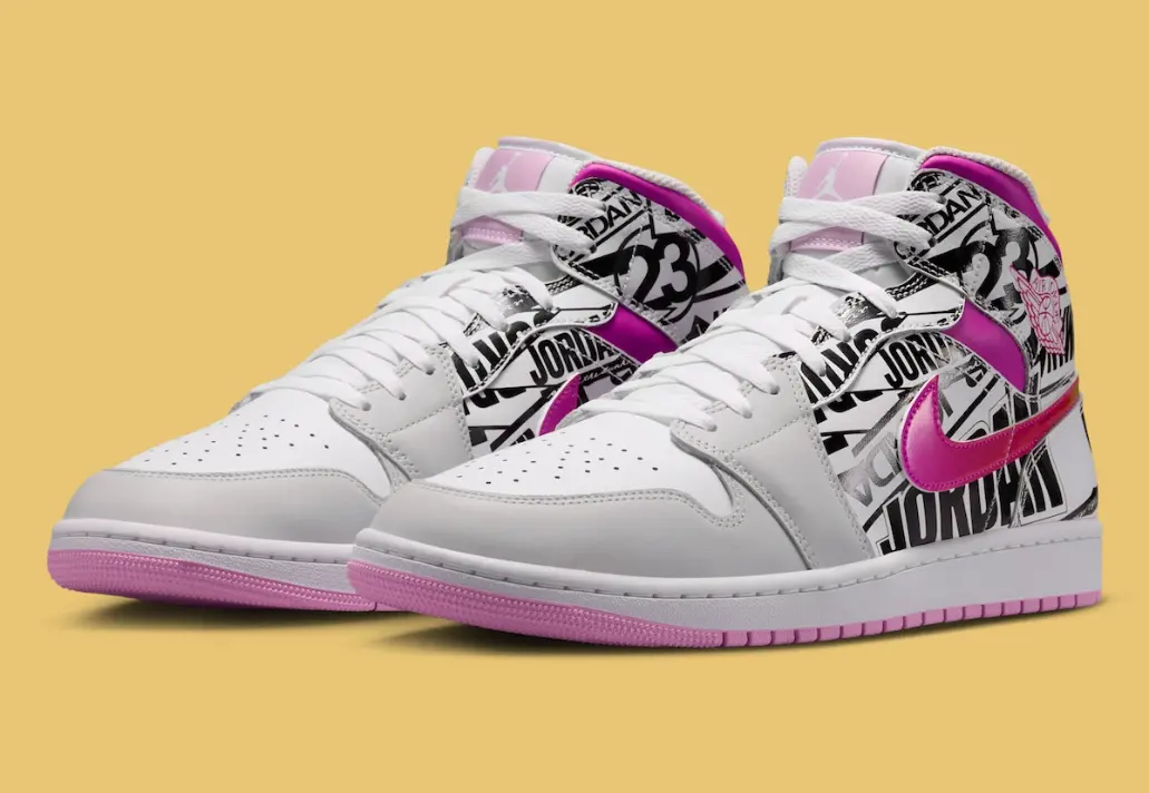 Giày Nike Air Jordan 1 Mid ‘What The Logo’ IX3522-101 - Ảnh 3