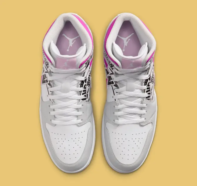 Giày Nike Air Jordan 1 Mid ‘What The Logo’ IX3522-101 - Ảnh 4