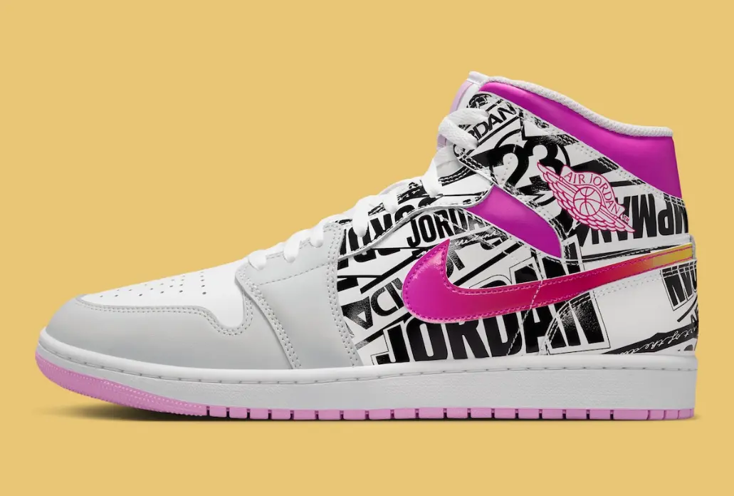 Giày Nike Air Jordan 1 Mid ‘What The Logo’ IX3522-101 - Ảnh 6
