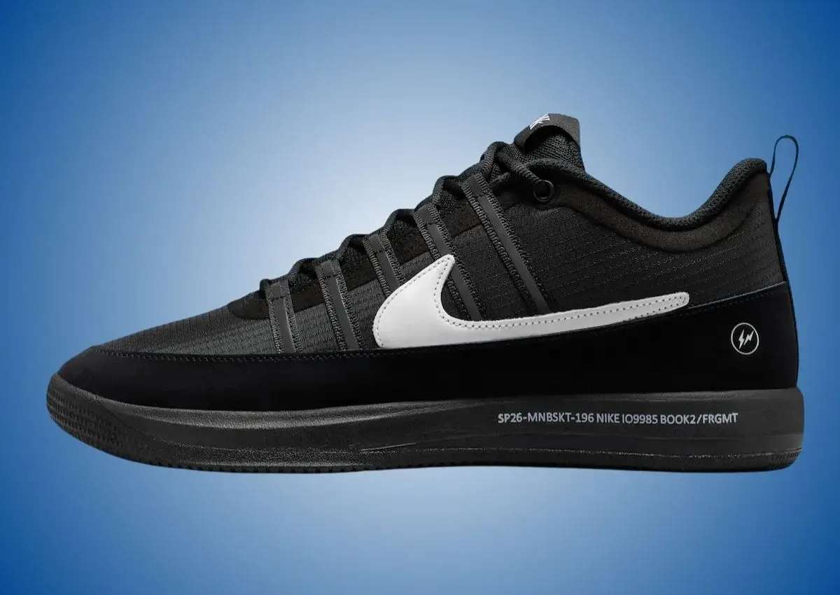 Alternative view of Giày Nike x Fragment Book 2 EP 'Black White Blue' IO9985-900