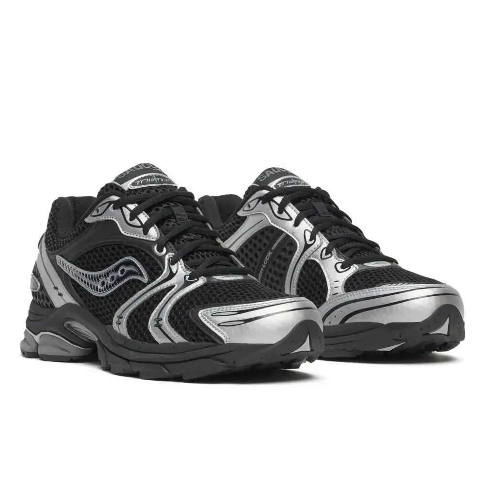 Alternative view of Giày Saucony ProGrid Triumph 4 ‘Black Silver’ S70704-23