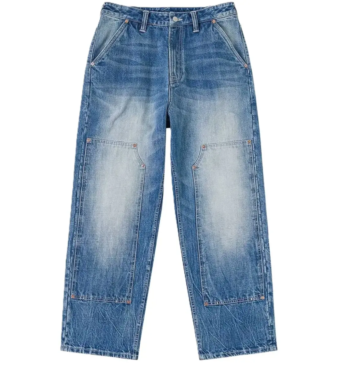 Quần Evisu Seagull Print Double Knee 2ESEJM6JE6141LFDN