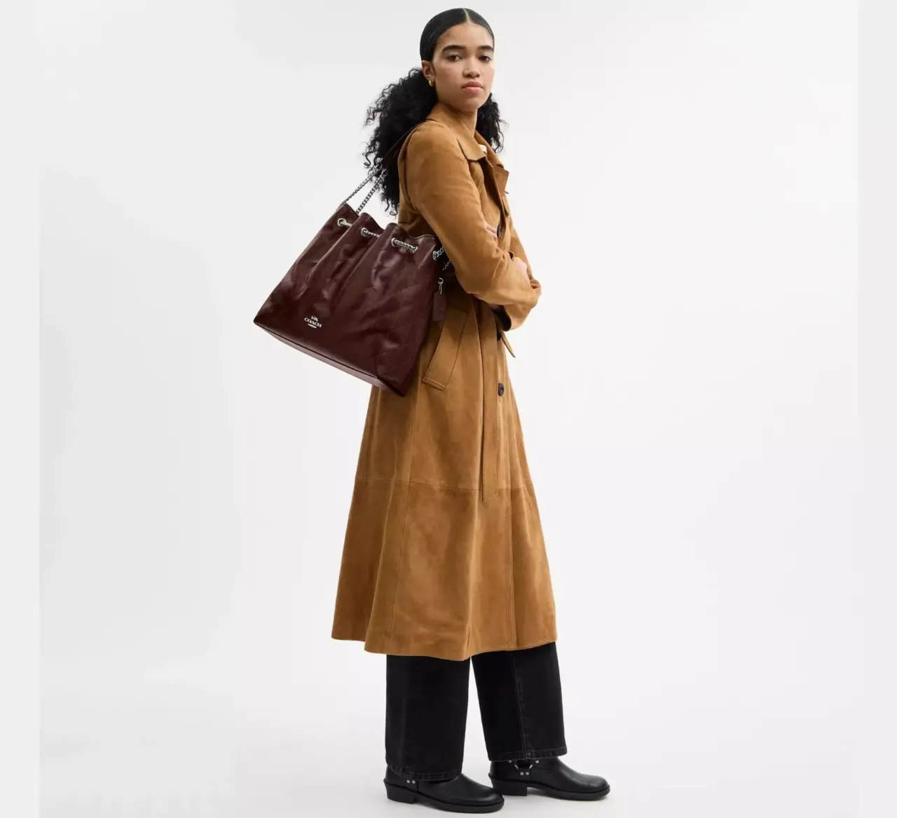 Alternative view of Túi Coach Evelyn Large Shoulder Bag 'Maple' CCZ81-SVMPL
