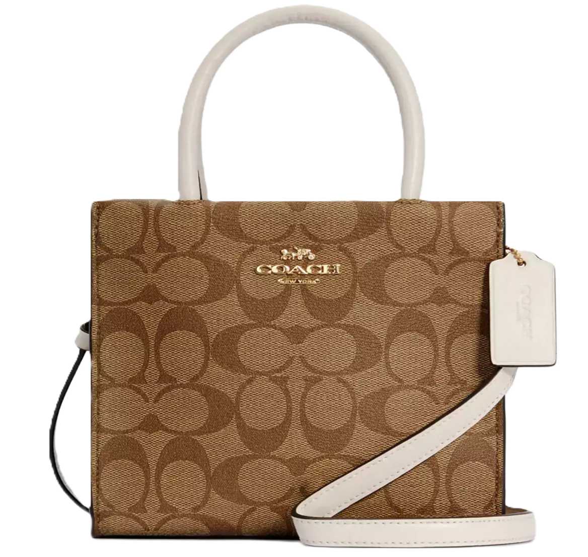 Túi Coach Mini Cally Signature Canvas 'Brown' 5693-IMDJ8