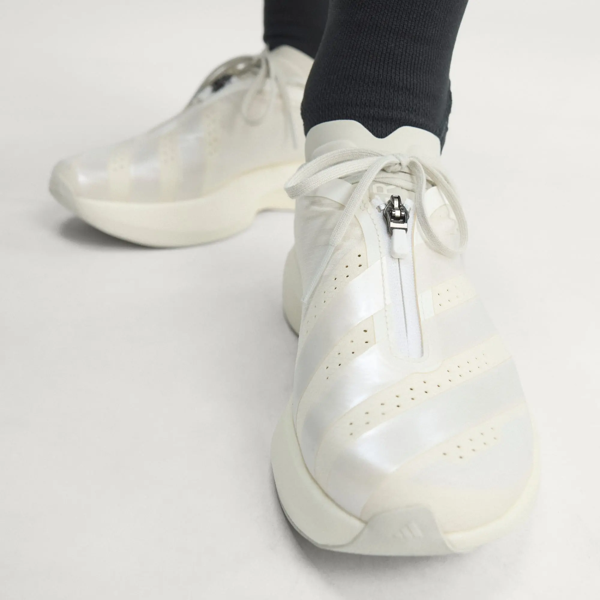 Giày Adidas Adizero Evo SL Zip 'White Zero' KI0477 - Ảnh 3