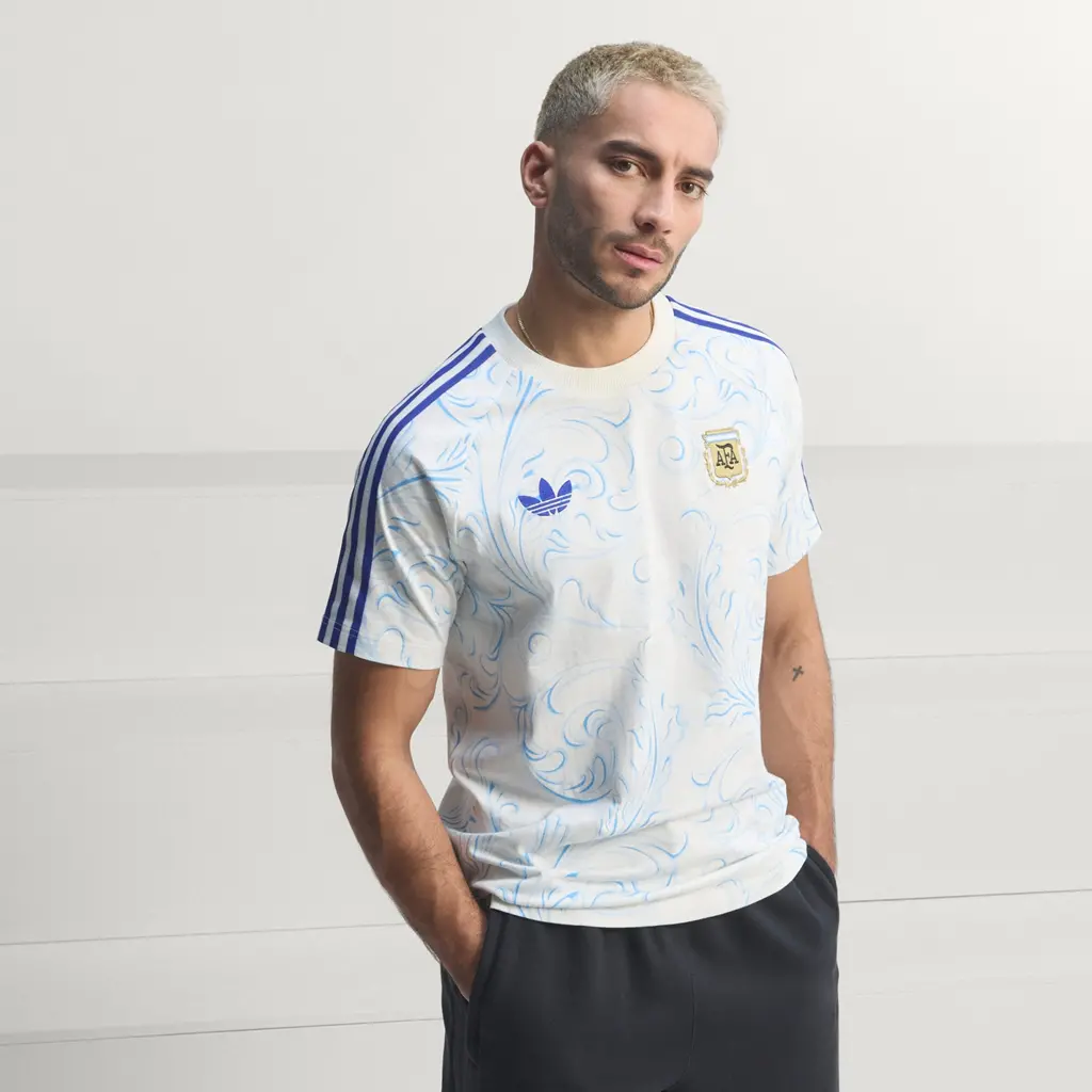 Alternative view of Áo Adidas Argentina Originals All Over Print 'Off White' KF0323