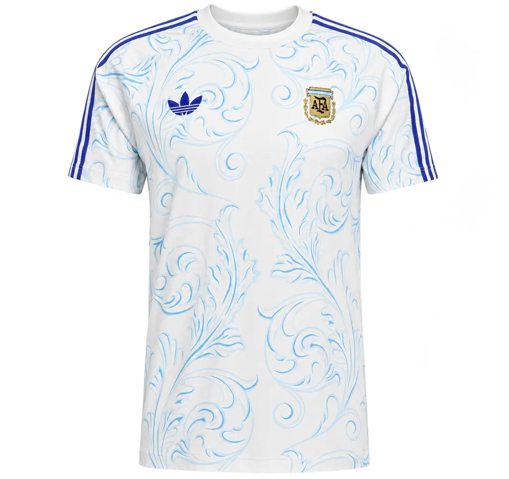 Áo Adidas Argentina Originals All Over Print 'Off White' KF0323