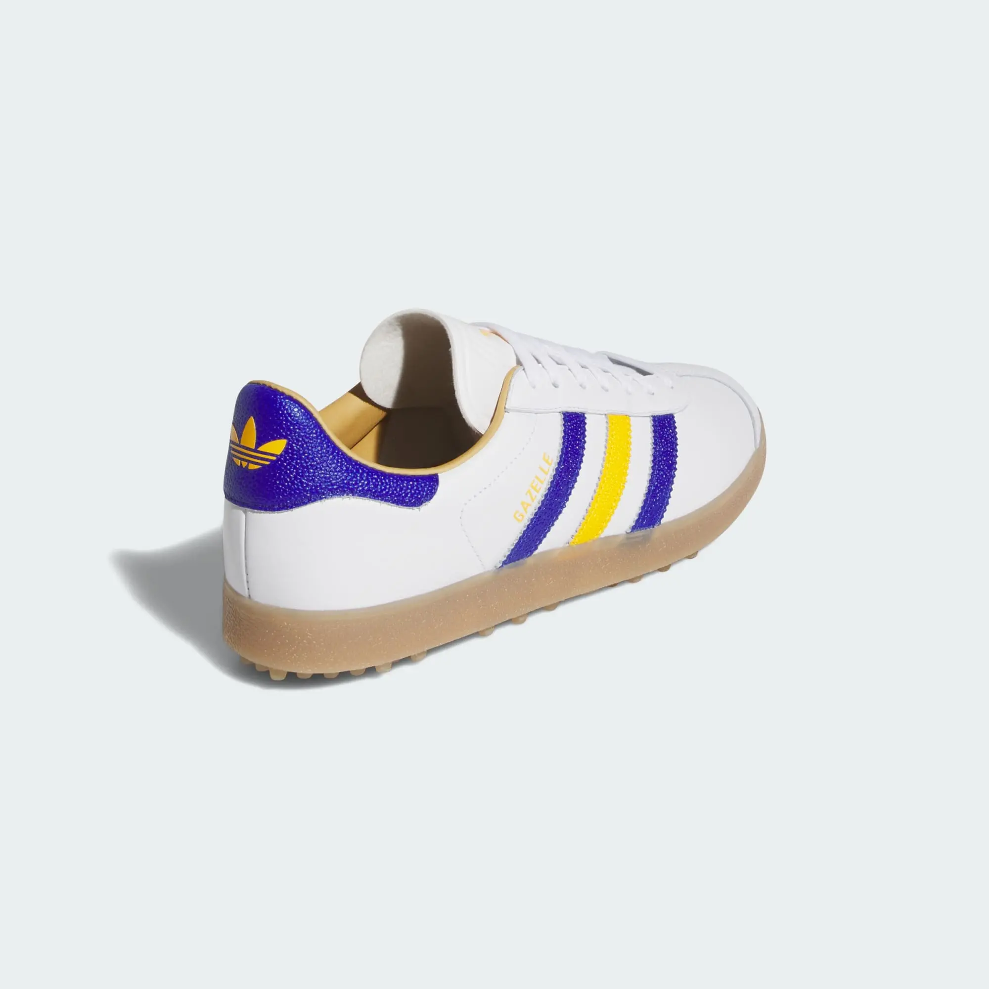 Giày Adidas Gazelle Leather Spikeless 'White Blue' JR6700 - Ảnh 4