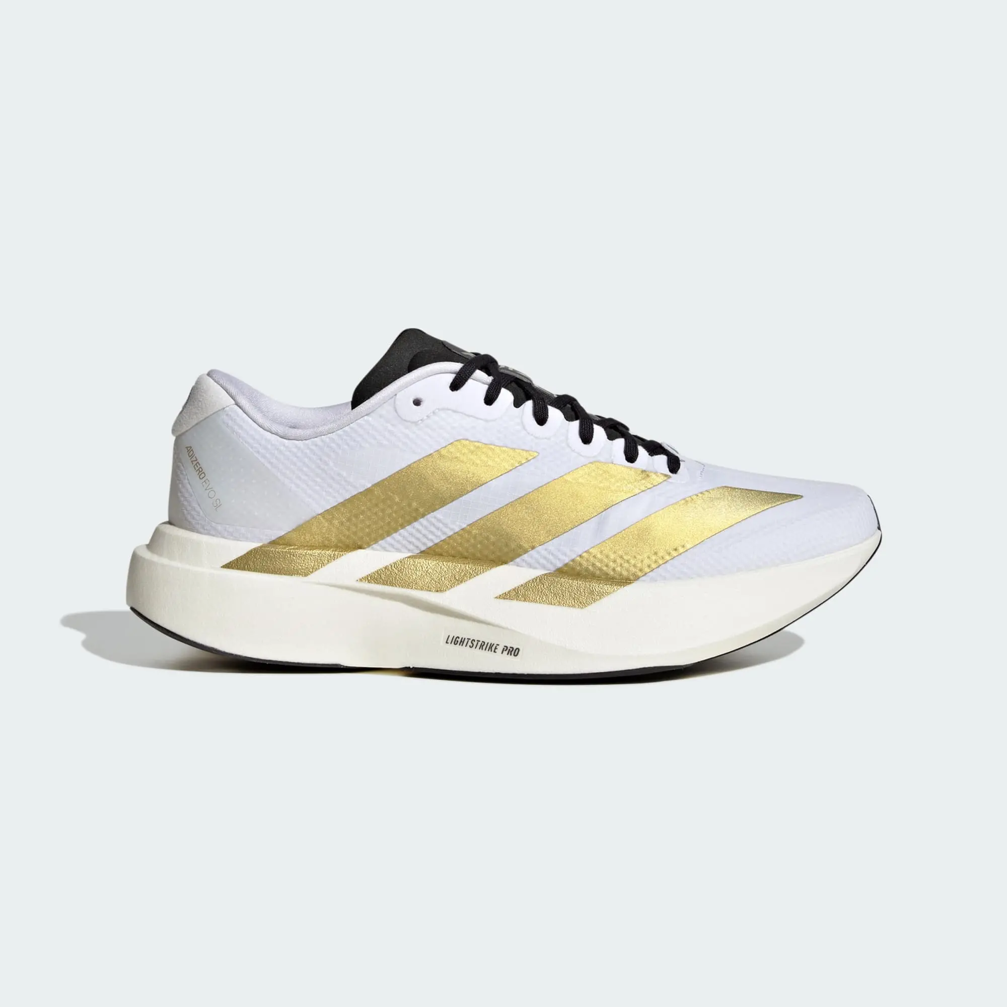 Alternative view of Giày Adidas Adizero Evo SL 'White Matte Gold' JQ4411