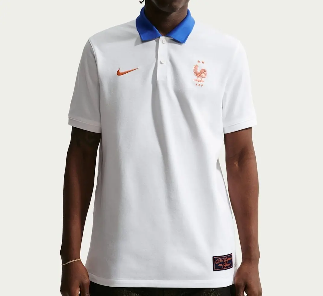 Alternative view of Áo Nike FFF France The Nike Polo 'White' IQ6429-100