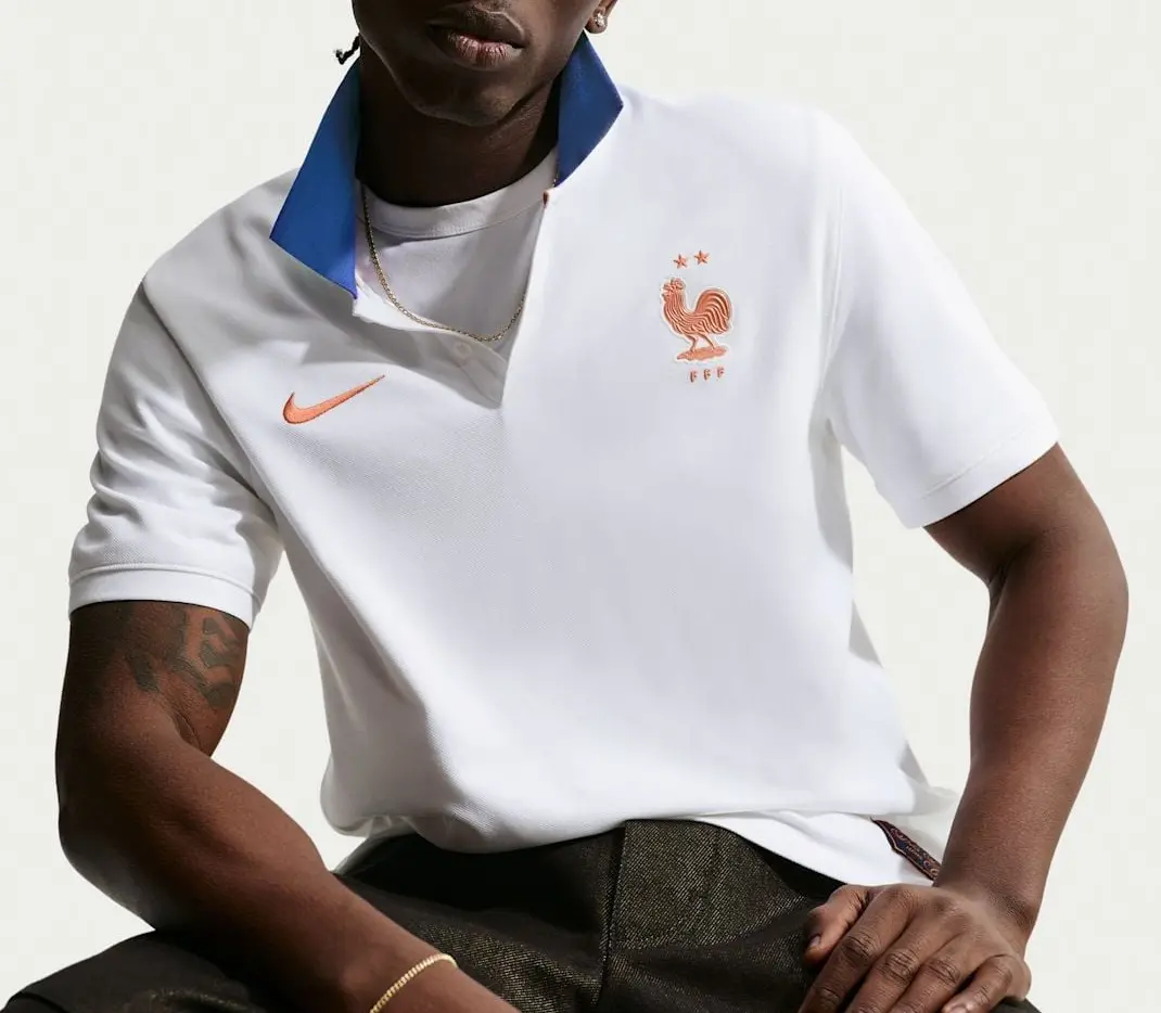 Áo Nike FFF France The Nike Polo 'White' IQ6429-100 - Ảnh 4