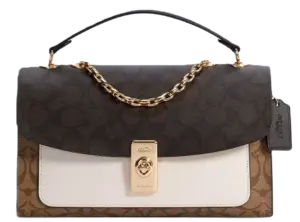 Túi Coach Lane Blocked Canvas 'Black Beige' C1539-IMNOX