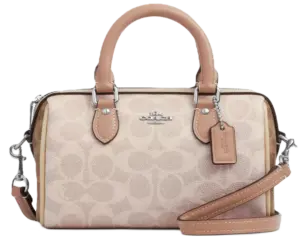 Túi Coach Mini Rowan Blocked Canvas 'Taupe' CW330-SVXCU