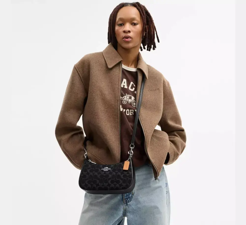 Alternative view of Túi Coach Teri Shoulder Bag 'Black' CDE43-SVBK