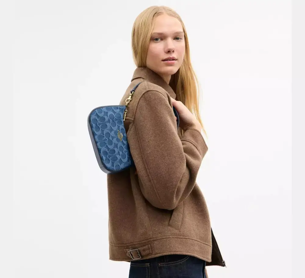 Túi Coach Teri Mini Crossbody Bag ‘Blue’ CDQ25-IMTYV - Ảnh 3