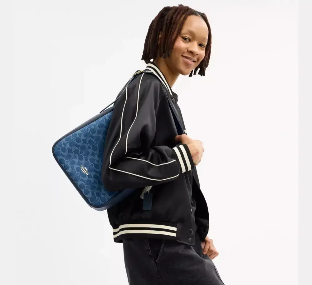 Túi Coach Hadley Convertible Crossbody Bag ‘Blue’ CDB98-IMTYV - Ảnh 3