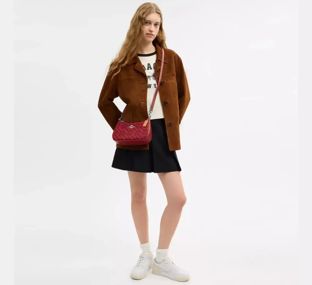 Alternative view of Túi Coach Teri Shoulder Bag ‘True Red’ CDE43-SVDN8