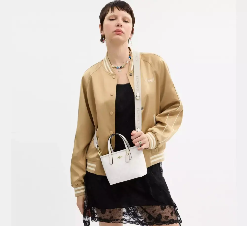 Alternative view of Túi Coach City Mini Tote Bag 'Chalk' CW032-IMXU5