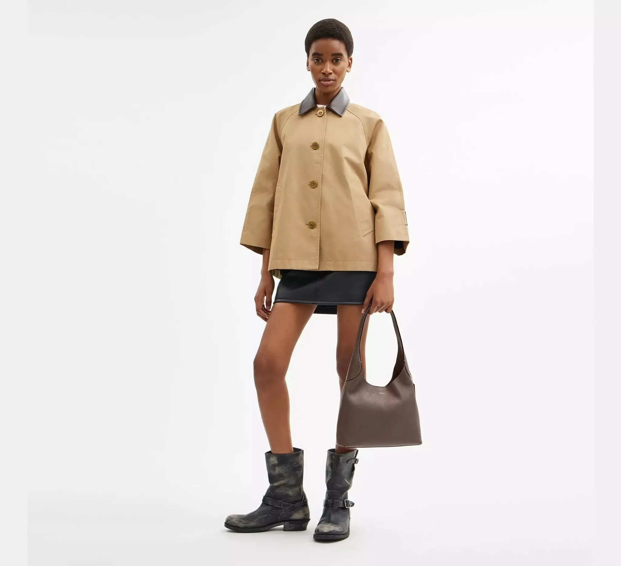 Alternative view of Túi Coach Brooklyn Shoulder Bag 28 'Dark Stone' CU068-B4CBD