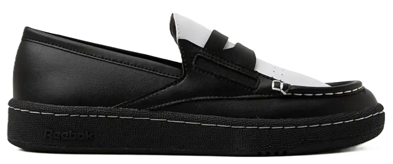 Giày Reebok Club C Loafer ‘Black White Black’ 100278435