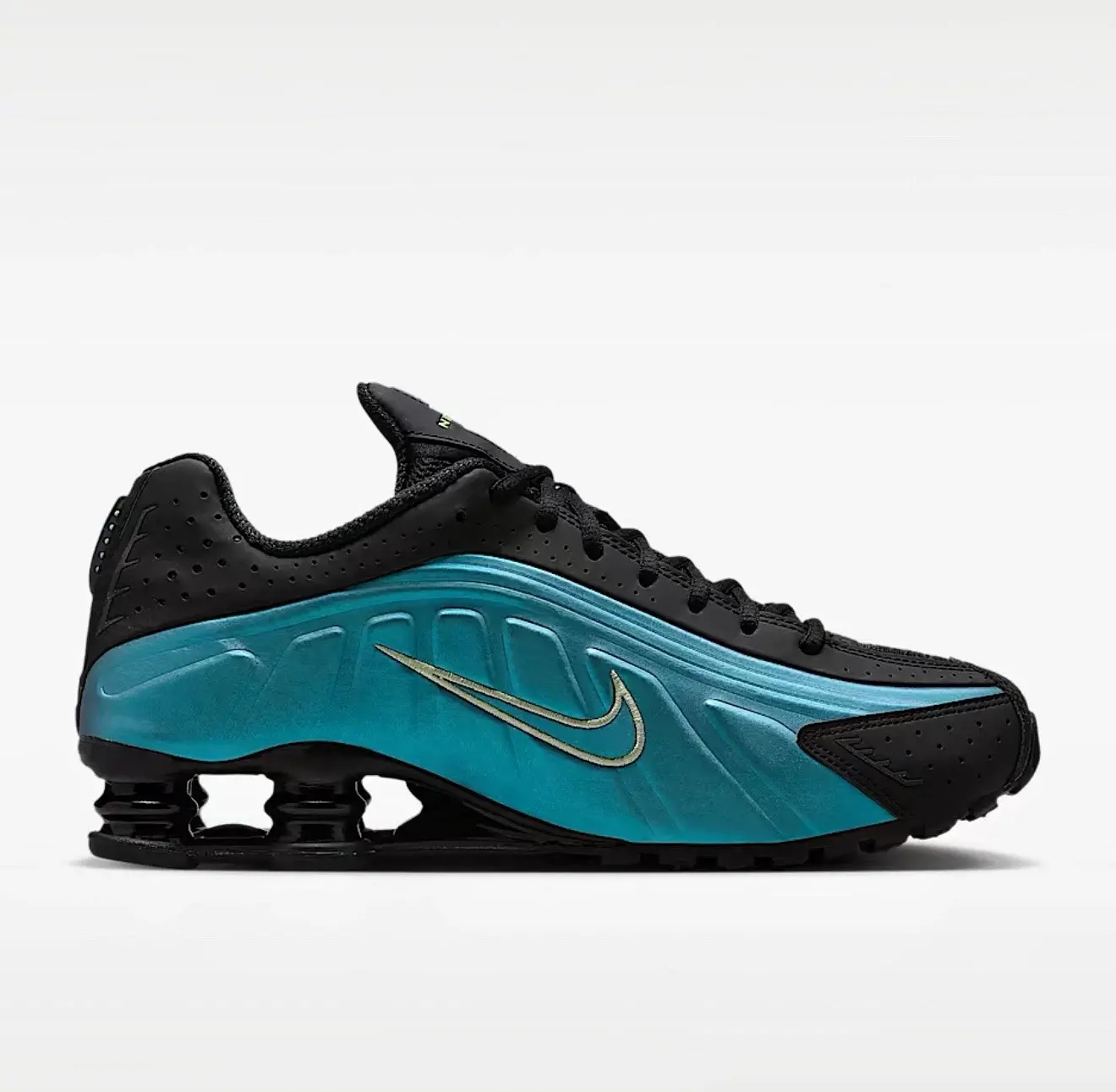 Alternative view of Giày Nike Shox R4 'Sapphire Light Liquid Lime' IF4849-500
