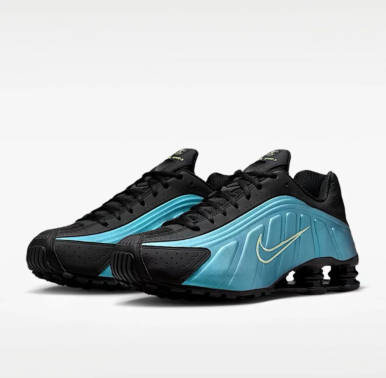 Giày Nike Shox R4 'Sapphire Light Liquid Lime' IF4849-500 - Ảnh 4