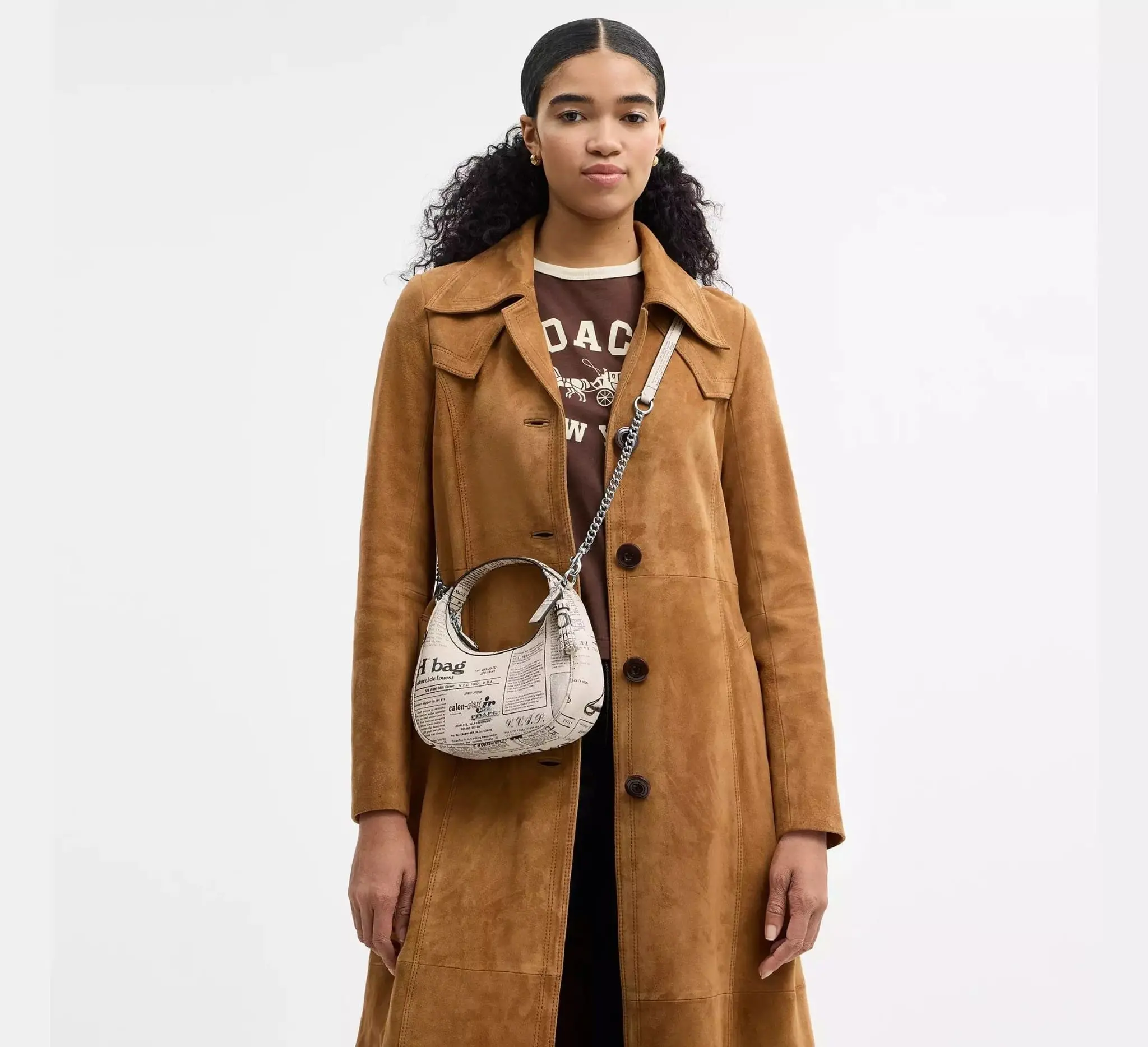 Alternative view of Túi Coach Carmen Crossbody 'Newspaper Print' CDB86-SVCAH