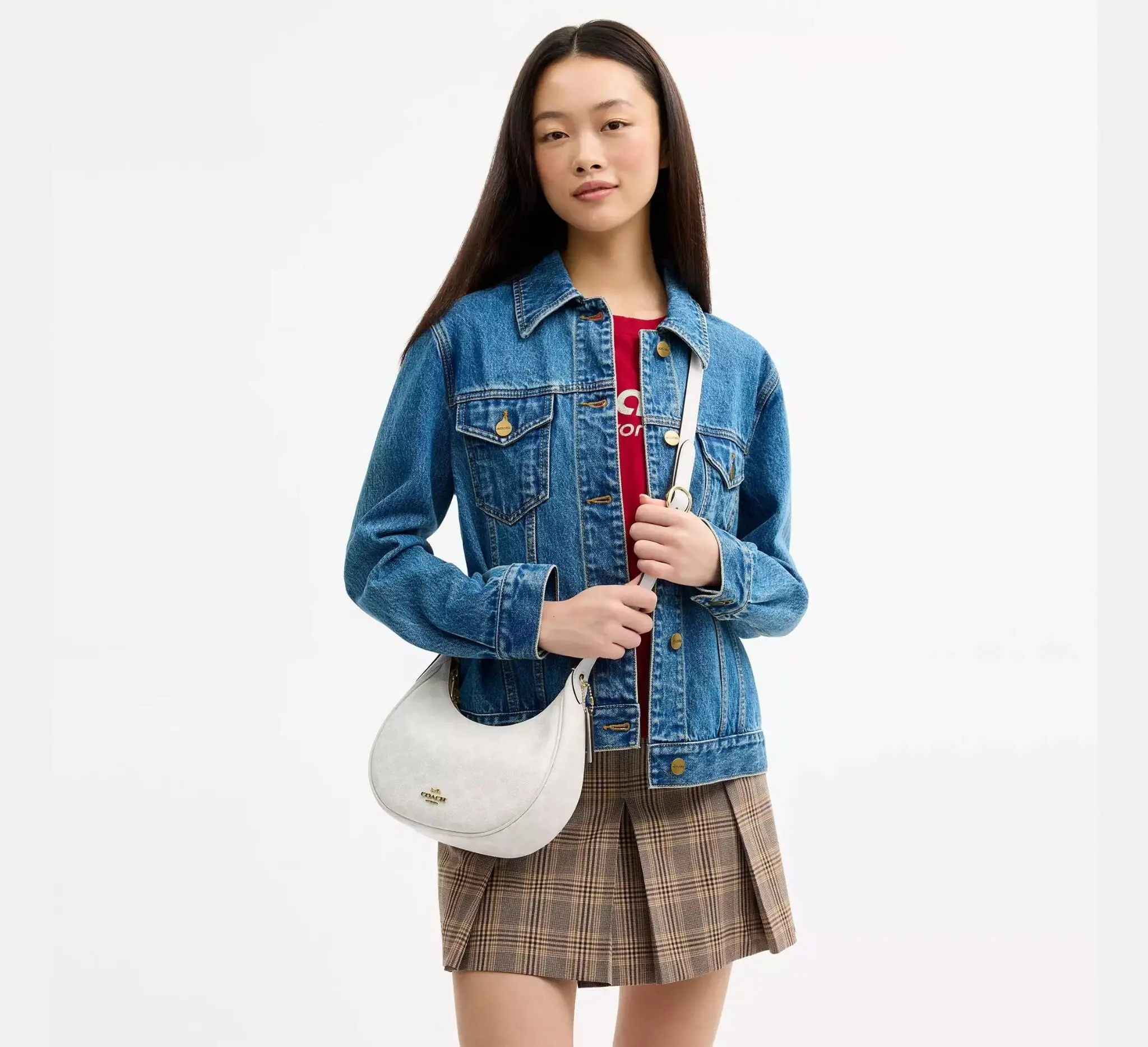 Alternative view of Túi Coach Emily Shoulder Bag 'Chalk' CDX17-IMXU5