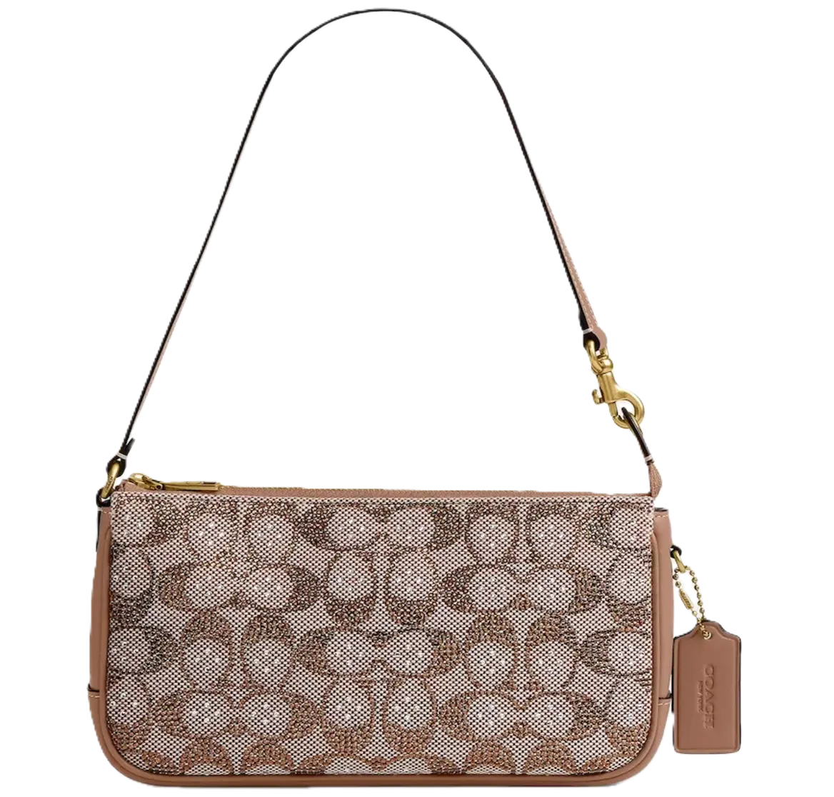 Túi Coach Plaza Bag In Crystal Jacquard 'Brass' CFG63-B4MS