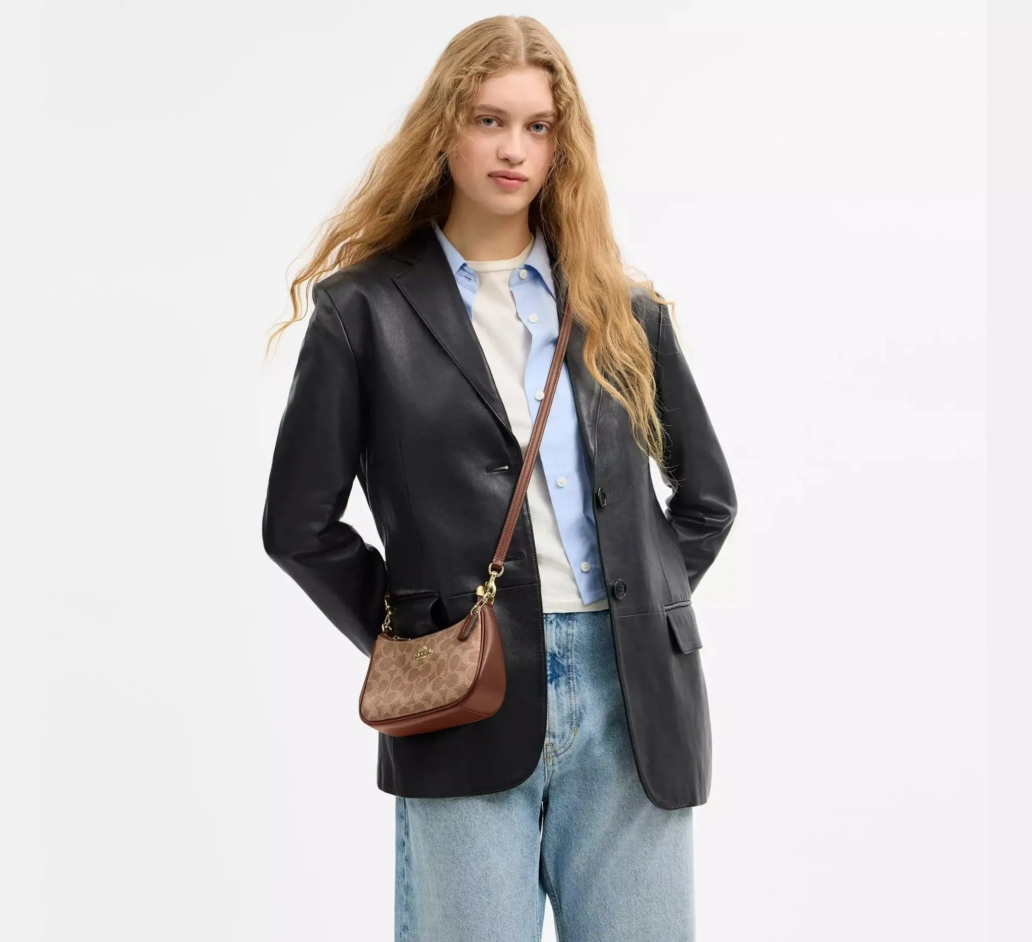 Alternative view of Túi Coach Teri Mini Crossbody Bag 'Tan' CW323-IMXHE