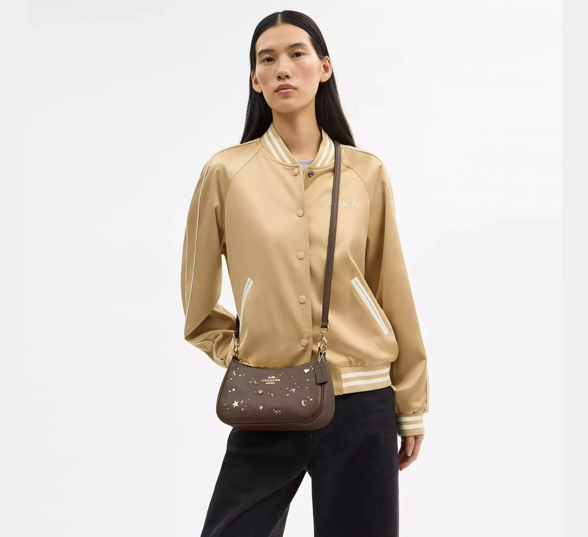 Túi Nữ Coach Teri Shoulder Bag 'Dark Stone' CCZ99-IMV2R - Ảnh 3
