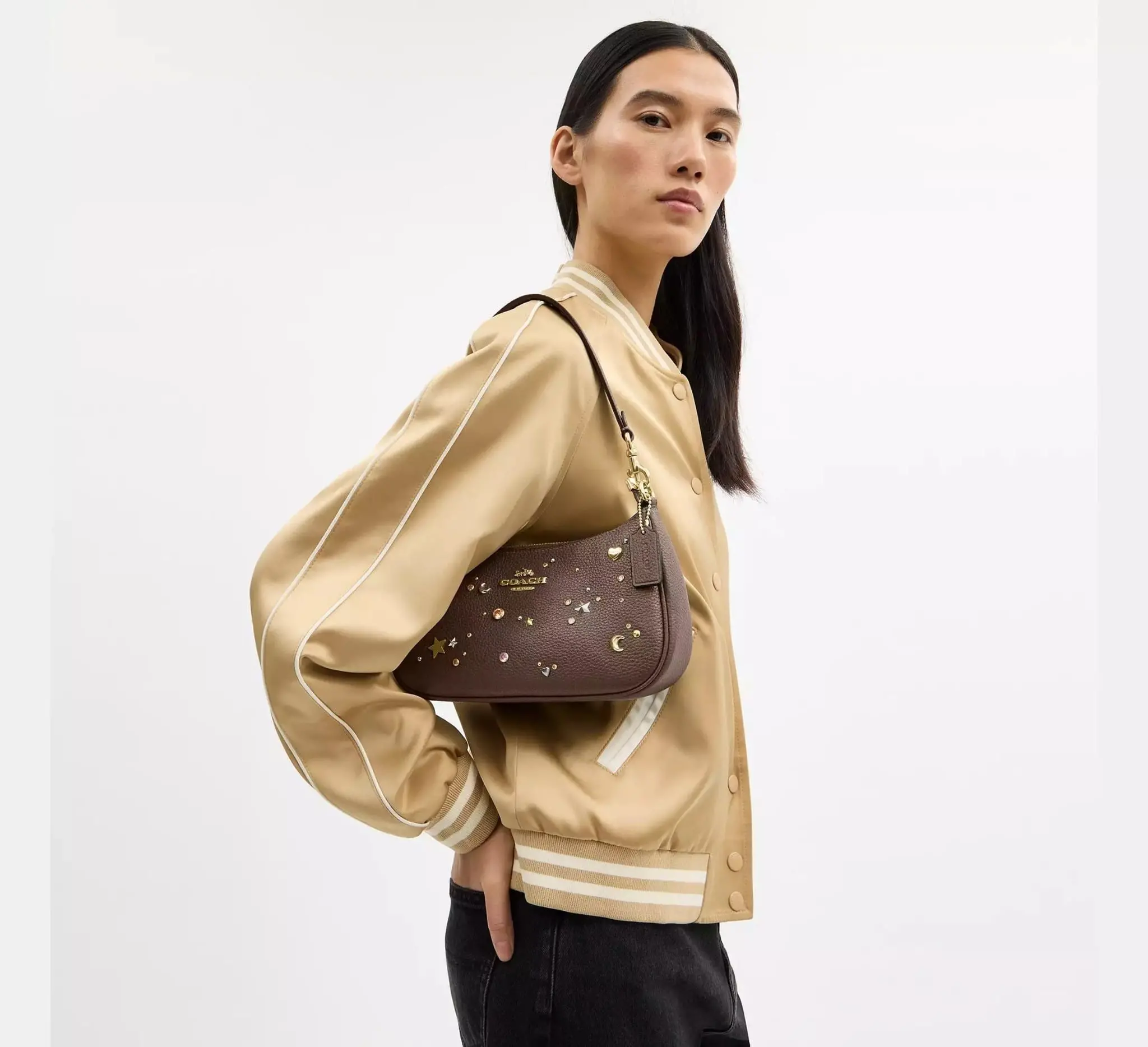 Alternative view of Túi Nữ Coach Teri Shoulder Bag 'Dark Stone' CCZ99-IMV2R