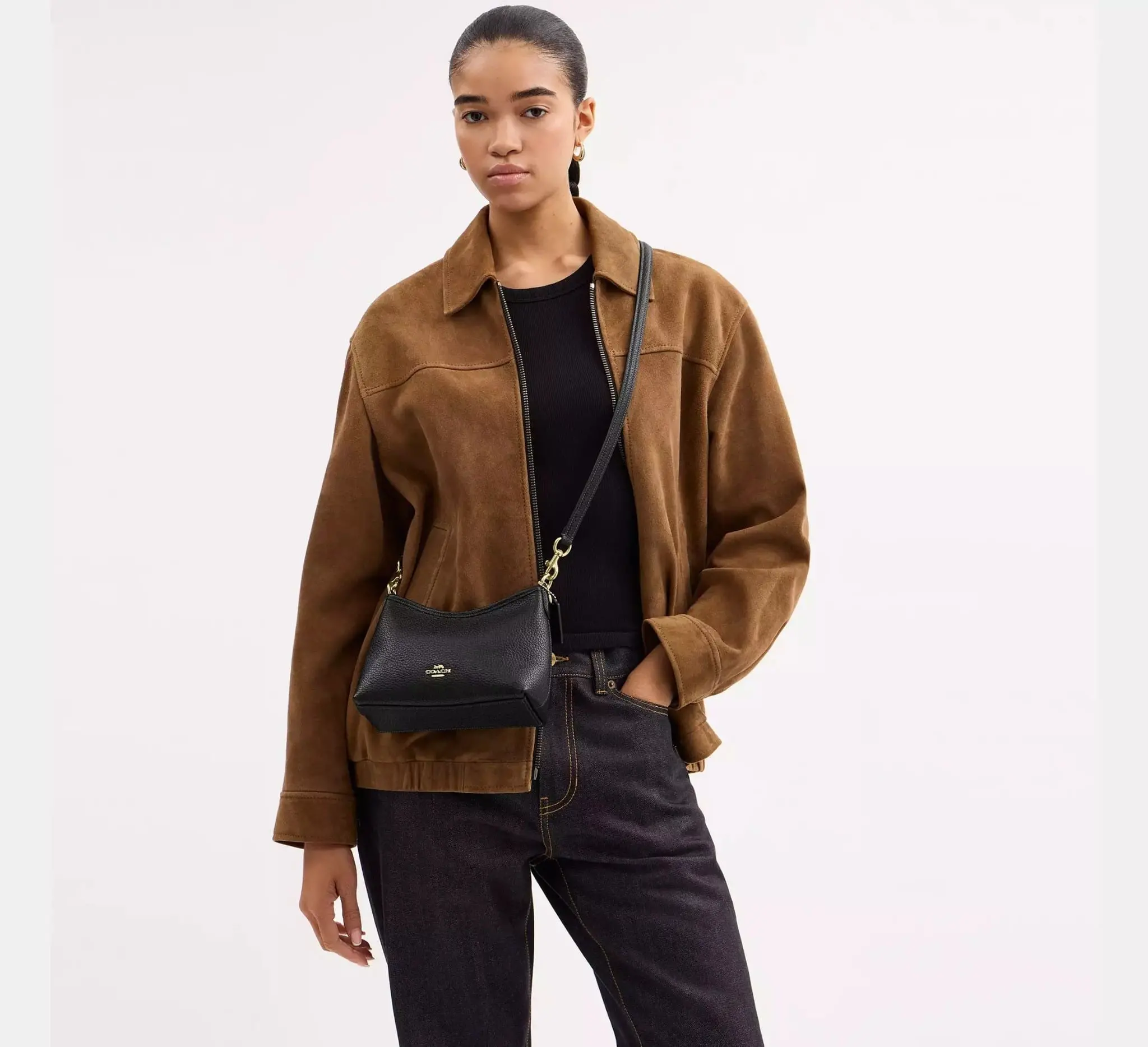 Alternative view of Túi Coach Laurel Small Shoulder Bag 'Black' CBH16-IMBLK