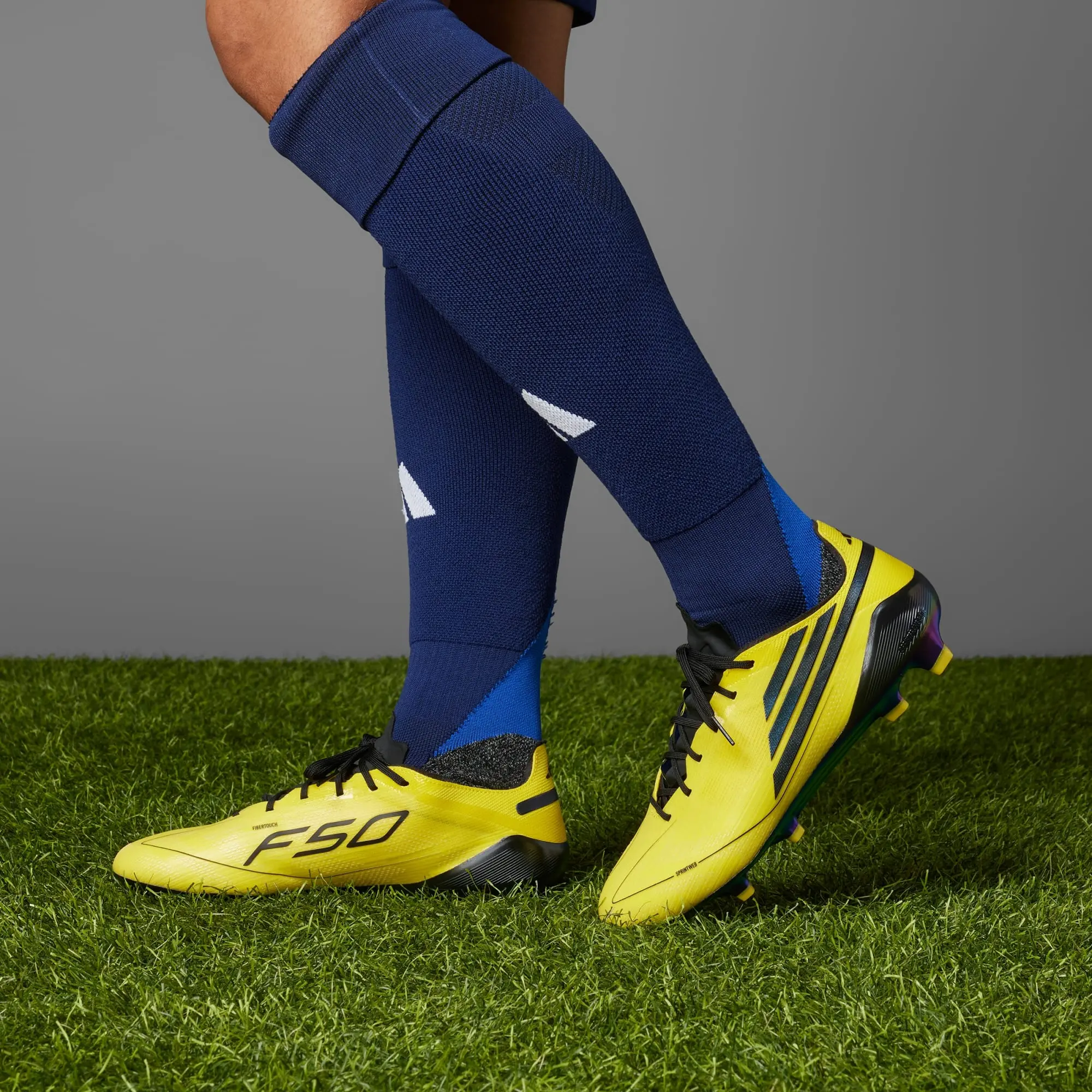 Alternative view of Giày Adidas F50 Elite 2010 Leather FG 'Yellow Black' IH0945