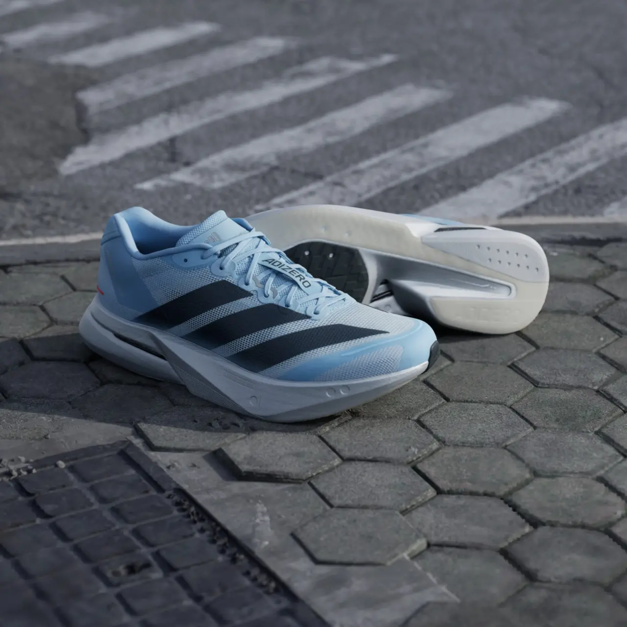 Giày Adidas Adizero Boston 13 'Carbon Silver' KI4776 - Ảnh 6