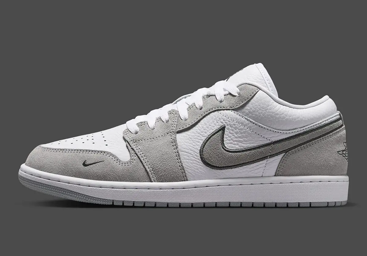 Alternative view of Giày Nike Air Jordan 1 Low 'Iron Grey' IX3959-100