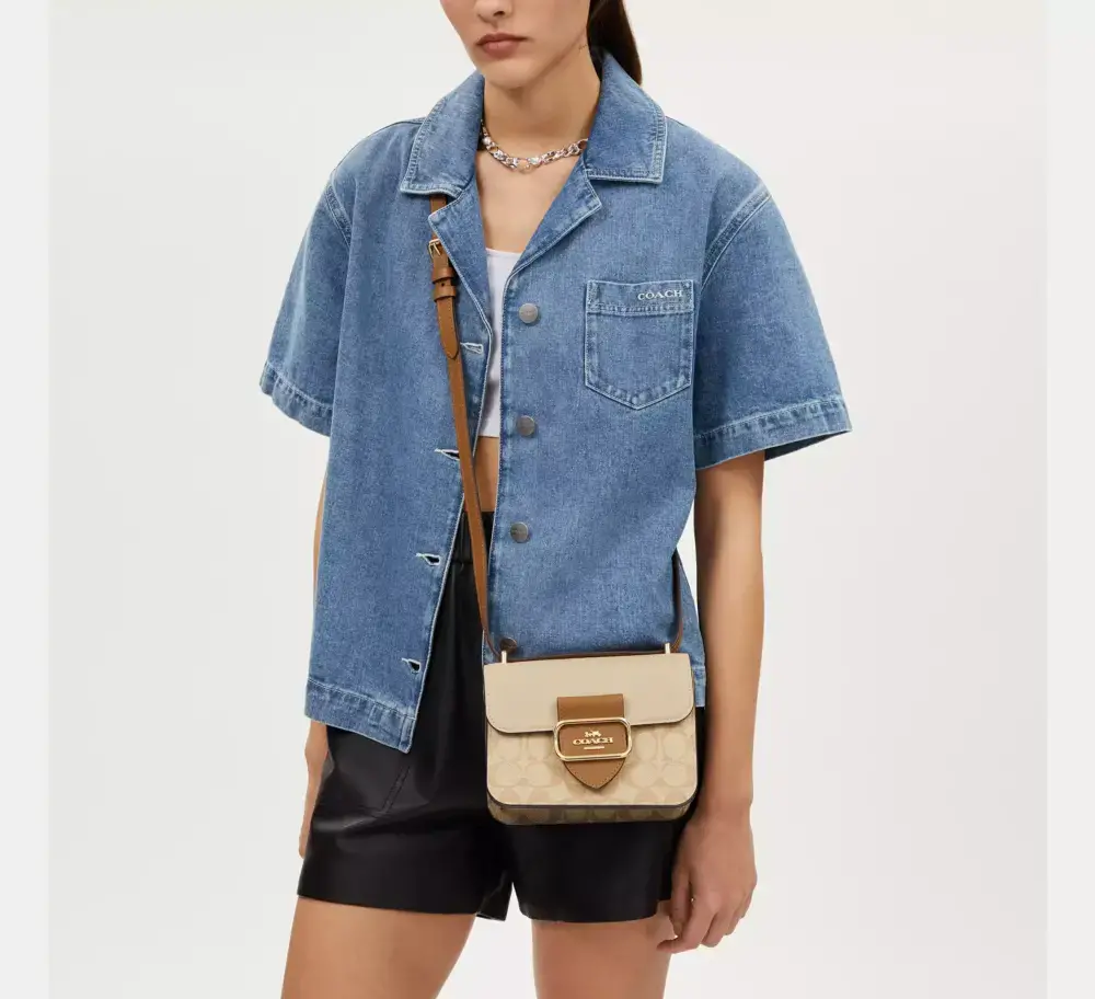 Alternative view of Túi Coach Morgan Square Crossbody ‘Gold’ CR329-IMWQ4
